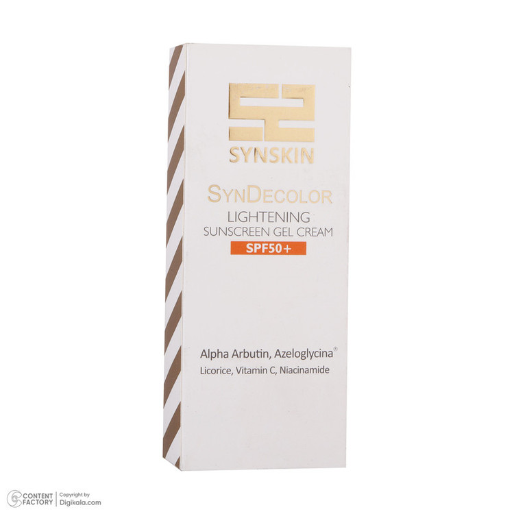 ژل کرم ضد آفتاب روشن کننده ساین اسکین بدون رنگ SPF50 مناسب انواع پوست حجم 40 میلیلیتر