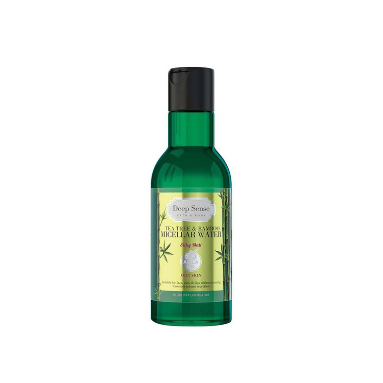 محلول پاککننده آرایش صورت دیپ سنس مدل tea tree & bamboo حجم 160 میلیلیتر