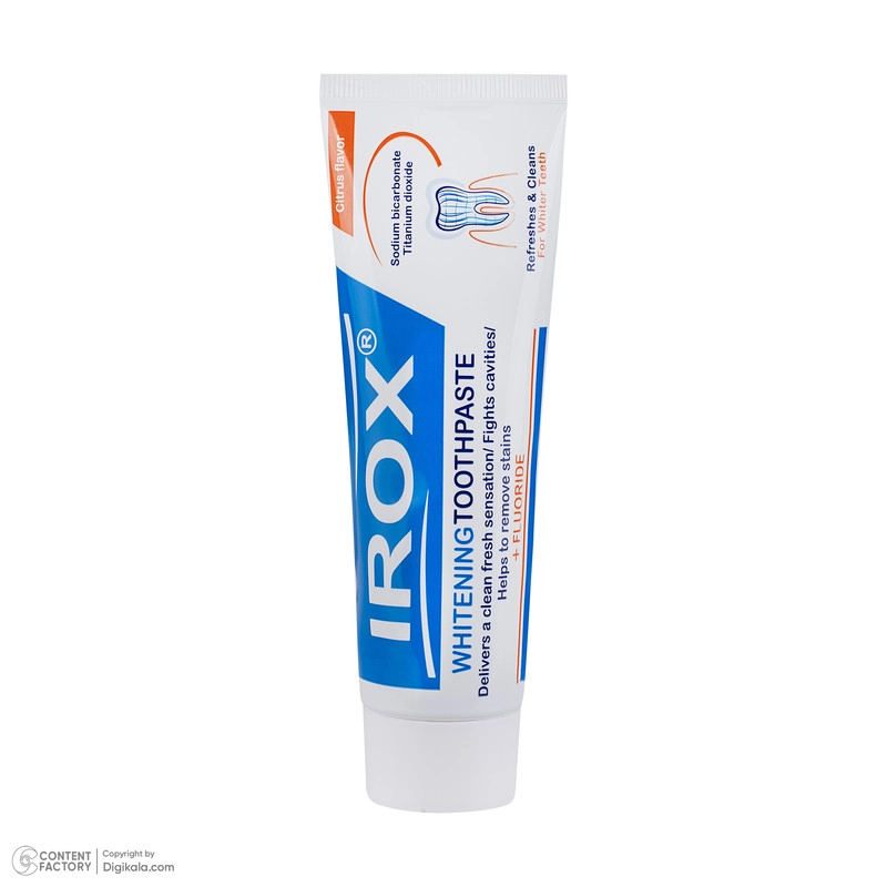 خمیردندان ایروکس مدل whitening حجم 100 میلی لیتر