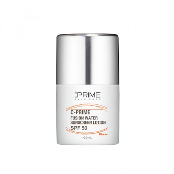 لوسیون ضدآفتاب بی‌رنگ پرایم SPF50 مدل Fusion Water، مناسب پوست‌های چرب، حجم 30 میلی‌لیتر