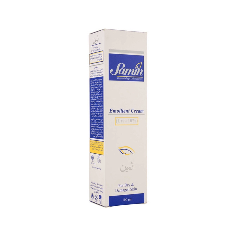 کرم نرمکننده ثمین، مدل اوسرین و اوره 10درصد، مناسب پوستهای خشک و آسیبدیده حجم 100 میلیلیتر