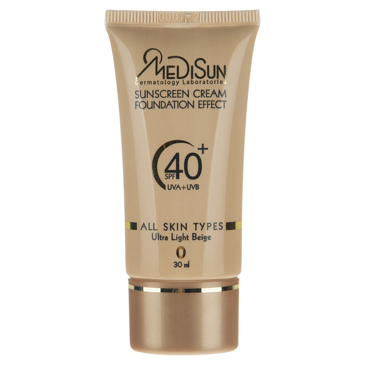 کرم ضدآفتاب رنگی مدیسان با پوشش کرم پودری حاوی spf 40 ، حجم 30 میلیلیتر