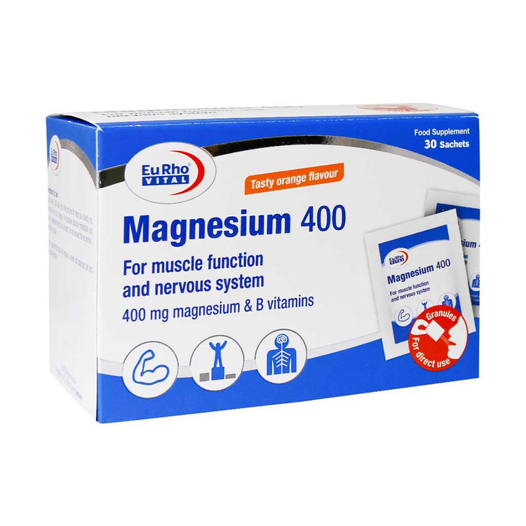 ساشه منیزیم 400 یوروویتال بسته 30 عددی