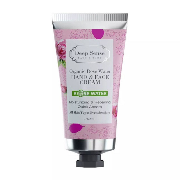 کرم مرطوبکننده دیپ سنس مدل ROSE WATER حجم 60 میلیلیتر