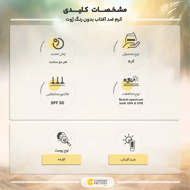 کرم ضد آفتاب بیرنگ ژوت، SPF 50، مدل smooth silky feel، مناسب پوستهای چرب حجم 40 میلیلیتر، محافظتکننده در برابر اشعههای UVA و UVB، دارای فرمولاسیون فاقد چربی، با ماندگاری 2 ساعته