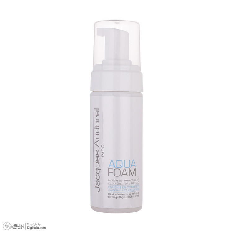 فوم شستشوی صورت ژاک آندرل پاریس مدل AQUA FOAM حجم 150 میلی لیتر