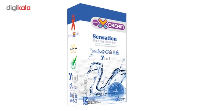 کاندوم ایکس دریم مدل Sensation بسته 12 عددی