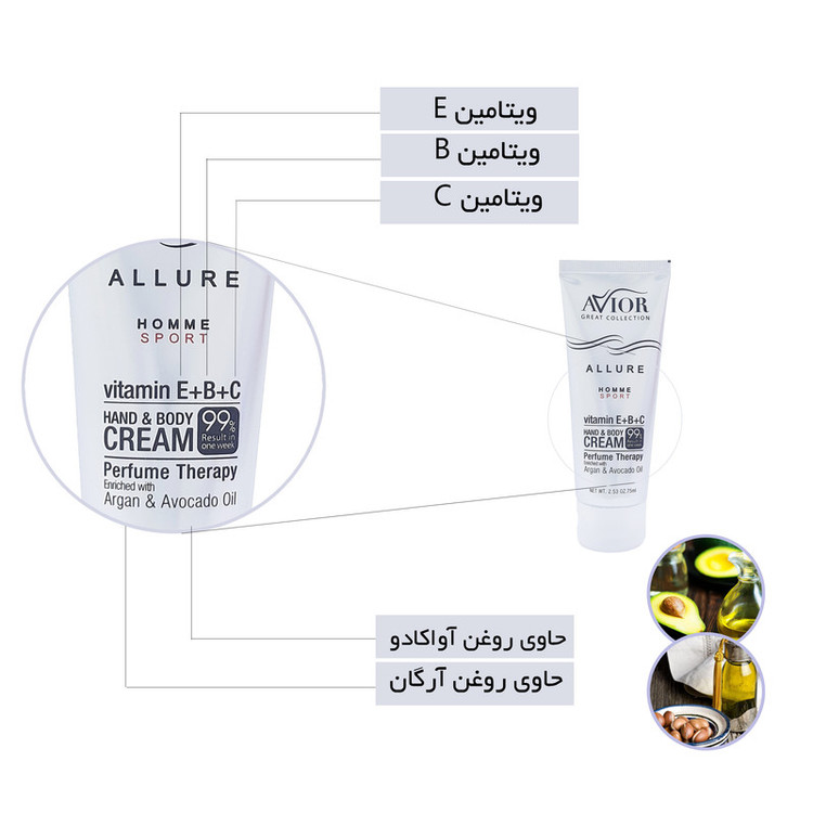 کرم مرطوب کننده اویور مدل ALLURE حجم 75 میلی لیتر