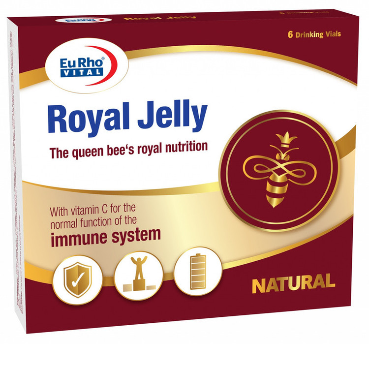 ویال خوراکی رویال ژلی یوروویتال بسته 6 عددی