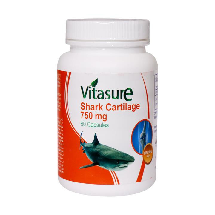 کپسول شارک کارتیلاج 750 میلی گرم ویتاشور بسته 60 عددی
