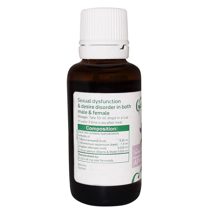 قطره گیاهی آفرودیت گل دارو حجم 30 میلی لیتر