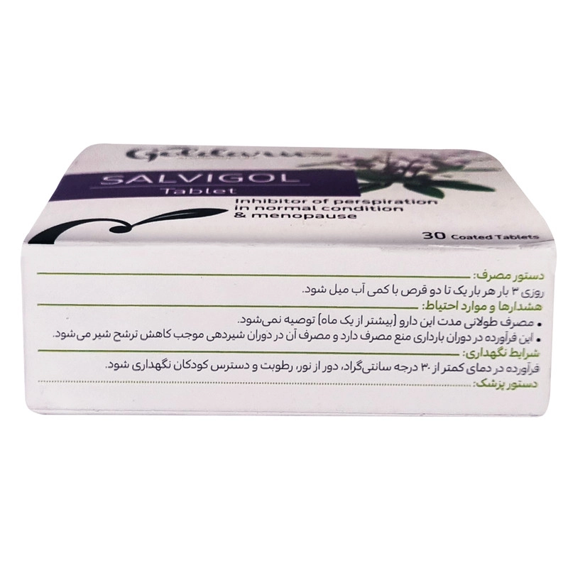 قرص روکش دار سالویگل گل دارو بسته 30 عددی