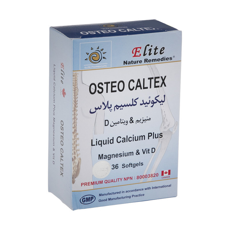 کپسول استئو کلتکس لیکوئید کلسیم پلاس الیت بسته 36 عددی