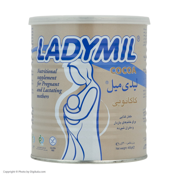 مکمل بارداری لیدی میل طعم کاکائو - 400 گرم