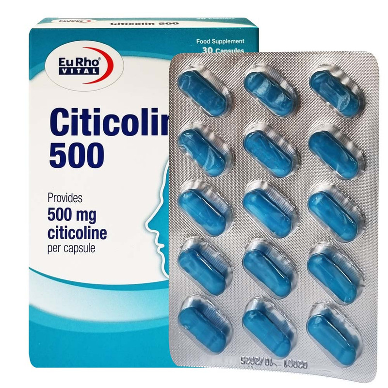 کپسول سیتی کولین یوروویتال - 500 میلی گرم بسته 30 عددی
