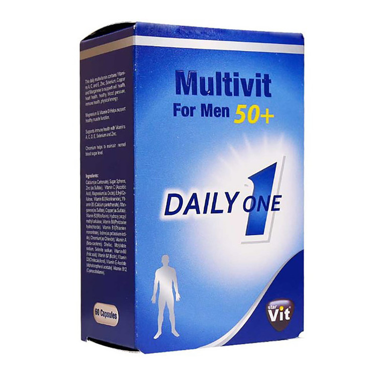 کپسول مولتی ویت آقایان بالای 50 سال استار ویت بسته 60 عددی