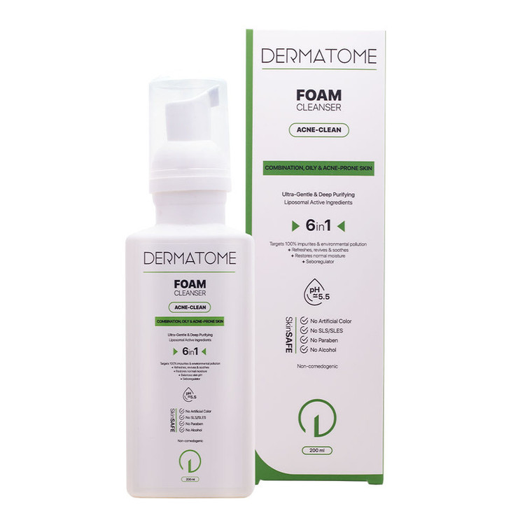 فوم شستشو صورت درماتوم مدل Acne clean حجم 200 میلی لیتر