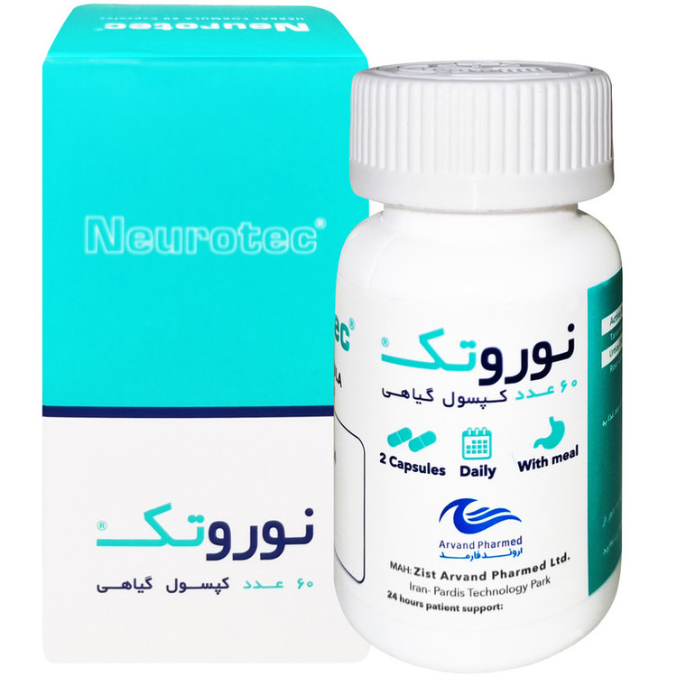 کپسول نوروتک اروند فارمد بسته 60 عددی