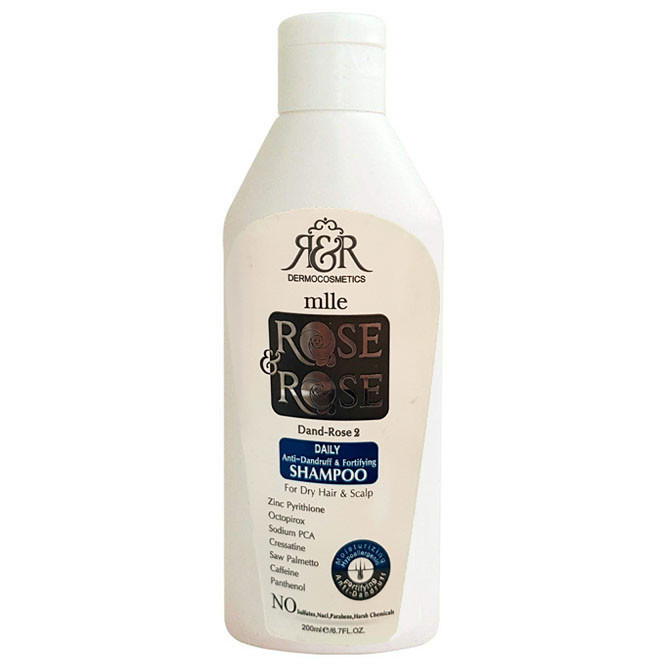 شامپو مو رز اند رز مدل ANTI-DANDRUFF & FORTIFYING کد 2 حجم 200 میلی لیتر