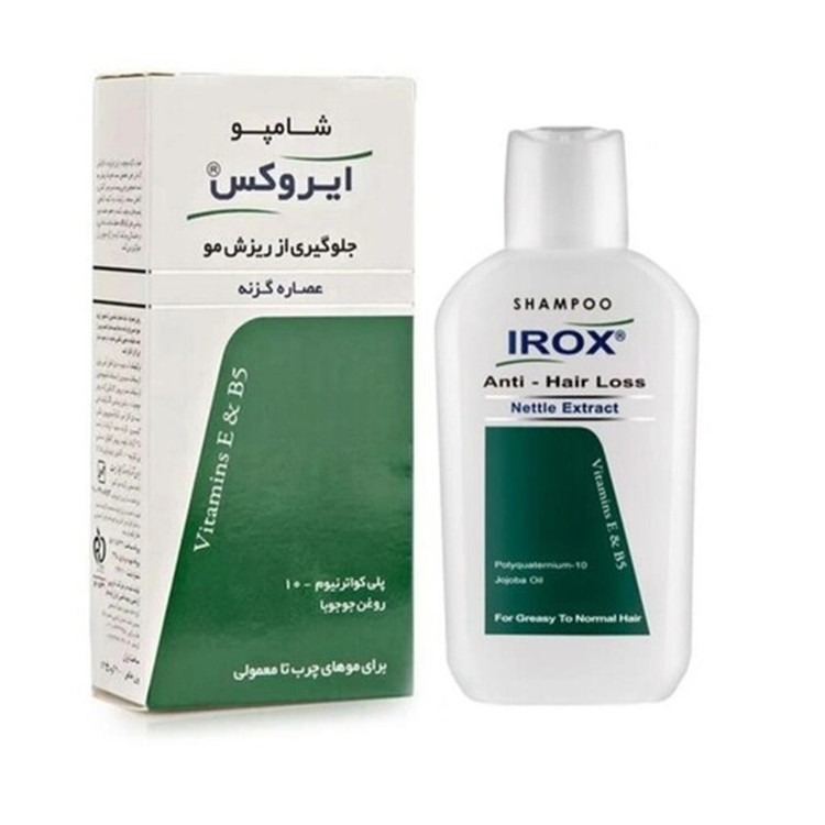 شامپو ضد ریزش ایروکس مدل nettle extract حجم ۲۰۰ میلیلیتر