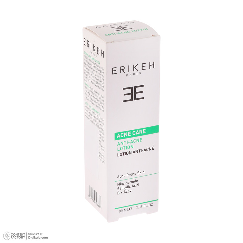 لوسیون ضد جوش اریکه مدل Niacinamide مناسب برای پوست های چرب حجم 100 میلی لیتر