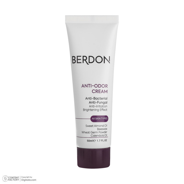 کرم ضد تعریق بردون مدل Anti-Bacterial anti odorحجم 50 میلی لیتر