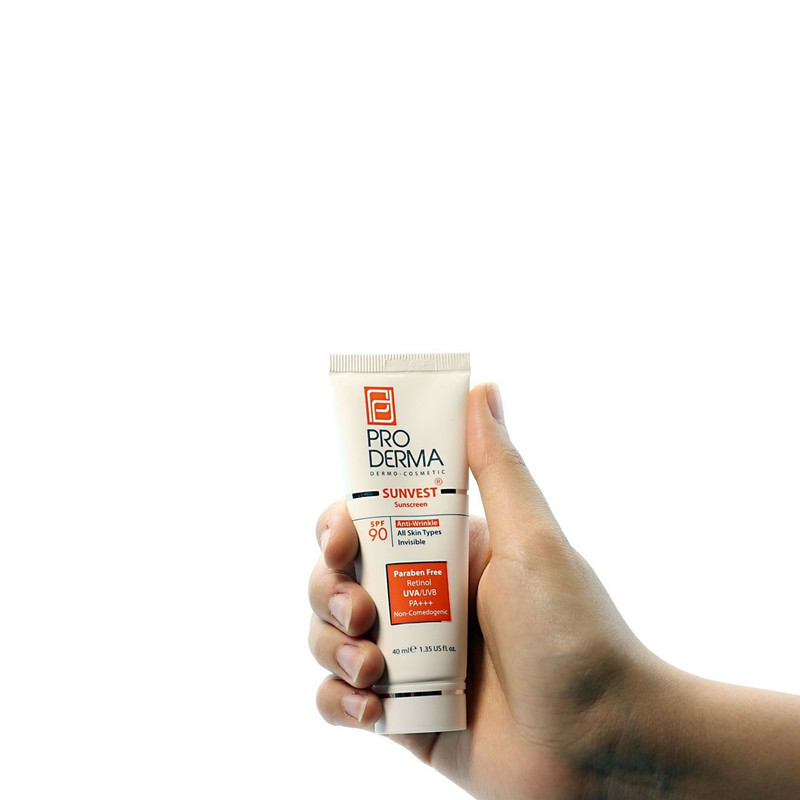 کرم ضدآفتاب و ضدچروک پرودرما مدل SPF90، حجم 40 میلیلیتر