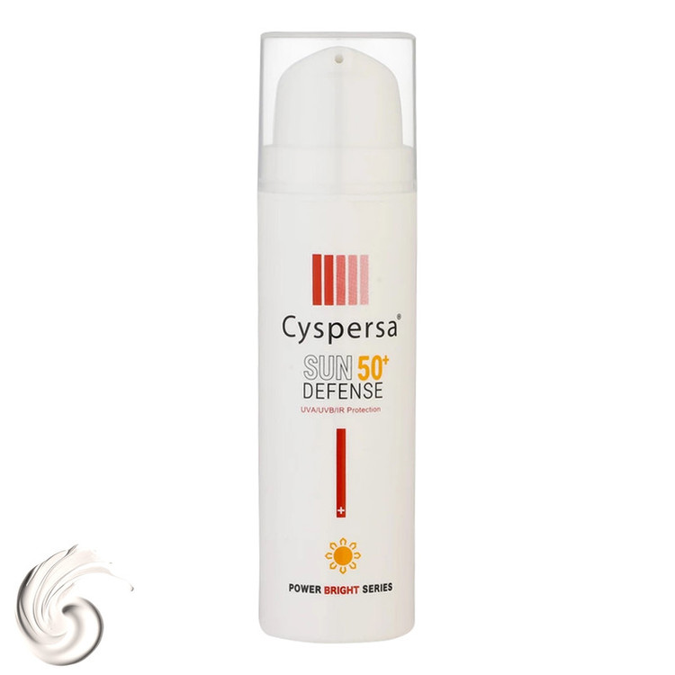 کرم ضدآفتاب بیرنگ سیسپرسا SPF50 مدل ضدلک مناسب برای انواع پوست، حجم 50 میلیلیتر