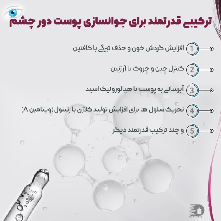 سرم دور چشم گنوسی (مناسب برای تیرگی ،پف و چروک) سه در یک 30میل