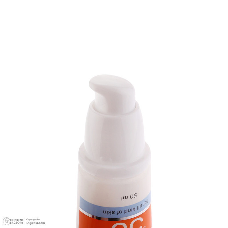 کرم ضد آفتاب بیرنگ دست و صورت ثمین SPF 50 مدل Fusion Water مناسب برای انواع پوست حجم 50 میلی لیتر