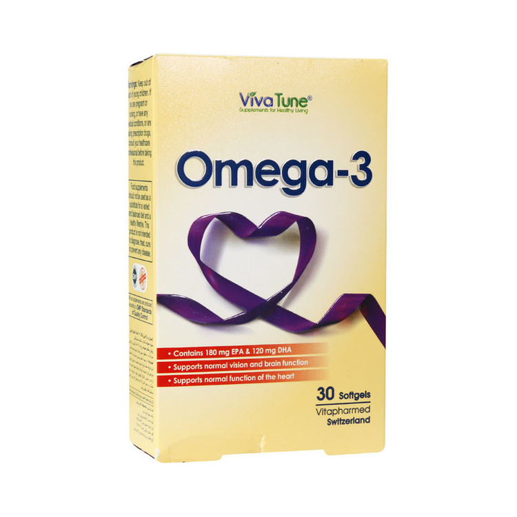 کپسول نرم ژلاتینی امگا 3 ویواتون بسته 30 عددی