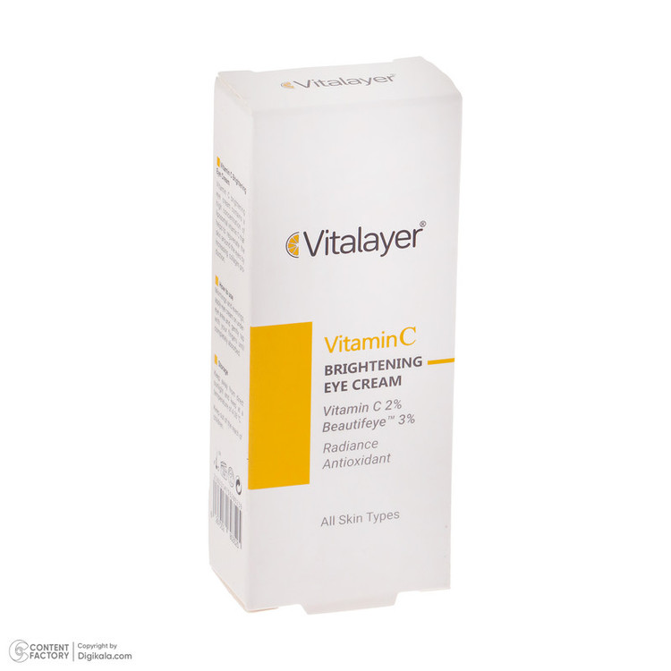 کرم دور چشم ویتالیر مدل Vitamin C حجم 20 میلی لیتر