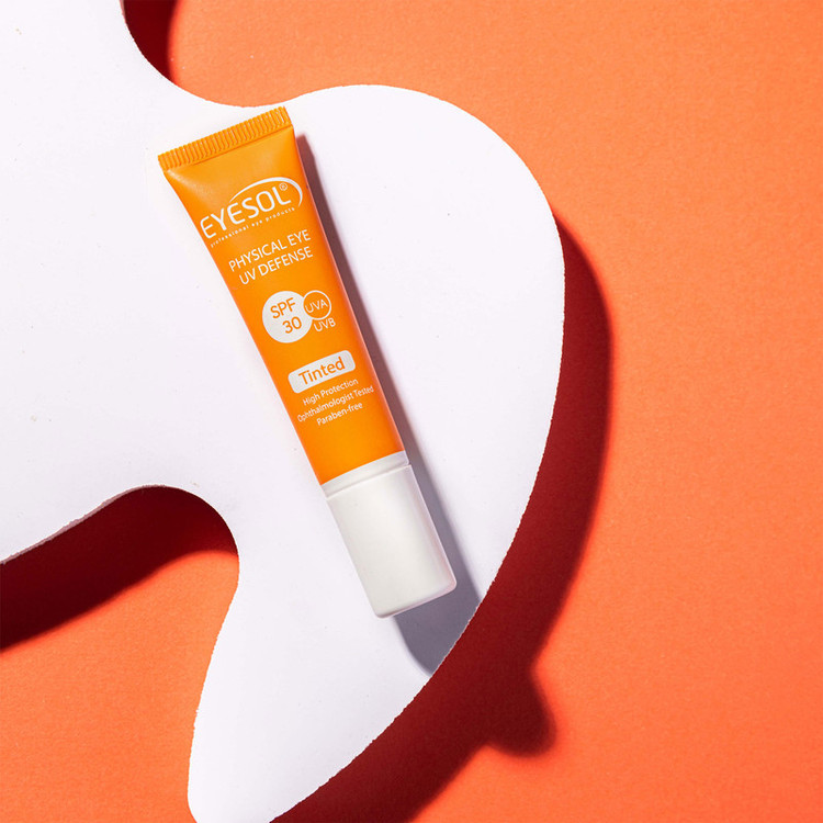کرم ضدآفتاب رنگی آیسول SPF30 مخصوص دور چشم، حجم 15 میلیلیتر