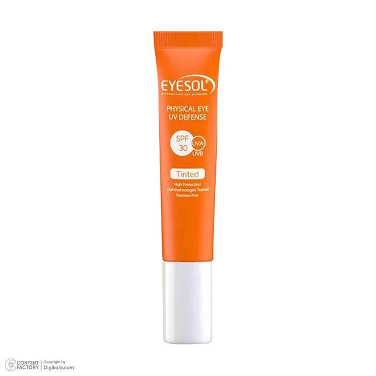 کرم ضدآفتاب رنگی آیسول SPF30 مخصوص دور چشم، حجم 15 میلیلیتر