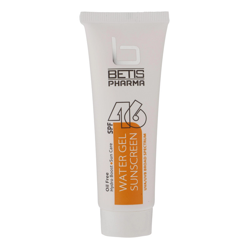 ژل کرم ضد آفتاب بی رنگ بتیس فارما spf46 مناسب انواع پوست بویژه پوست های چرب حجم 50 میلی لیتر