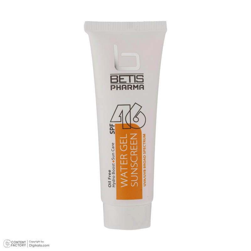 ژل کرم ضد آفتاب بی رنگ بتیس فارما spf46 مناسب انواع پوست بویژه پوست های چرب حجم 50 میلی لیتر