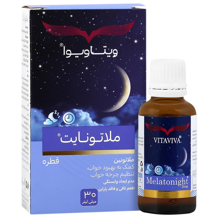 قطره ملاتونایت با طعم تافی ویتاویوا - 1 میلی گرم حجم 30 میلی لیتر